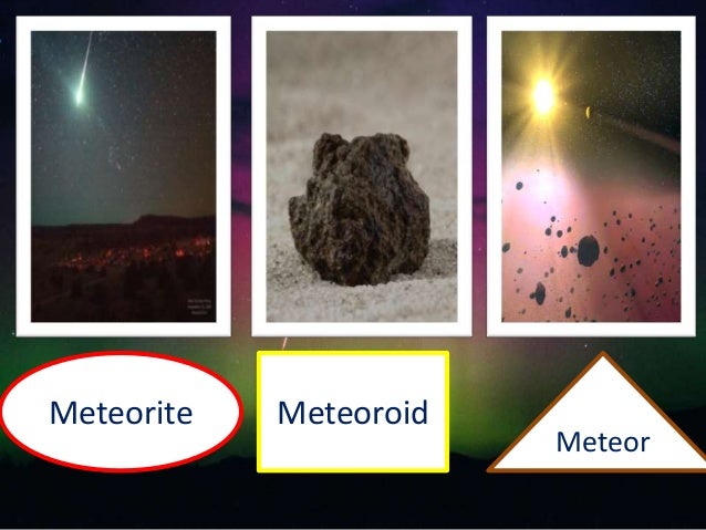 difference between meteor meteorite and meteoroid
