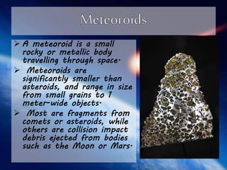 Meteoroids | PPT