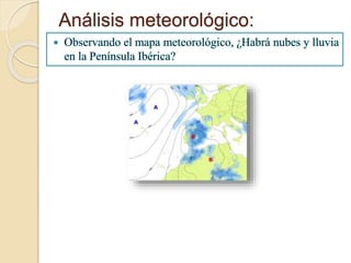 Análisis meteorológico:
 