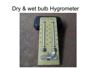 Dry & wet bulb Hygrometer
 