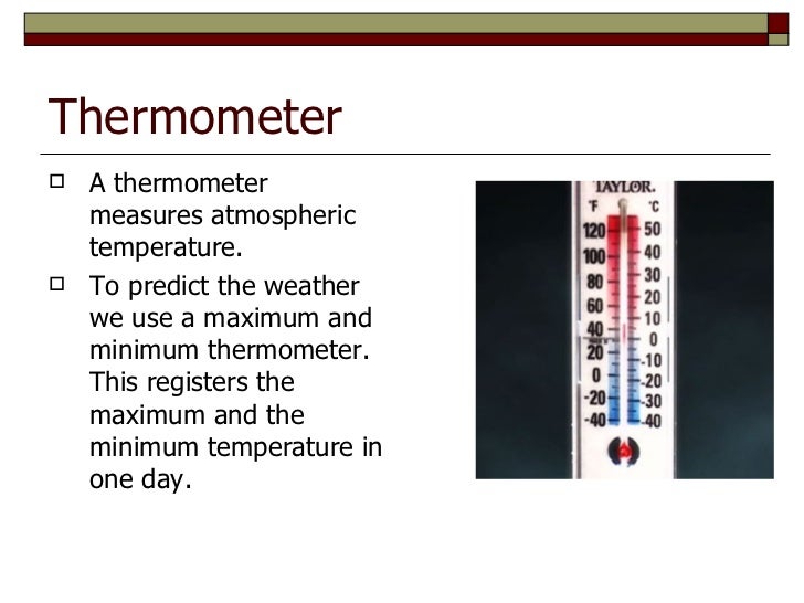 Meteorological instruments