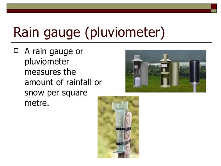 Meteorological instruments