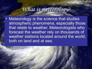 Meteorology | PPT