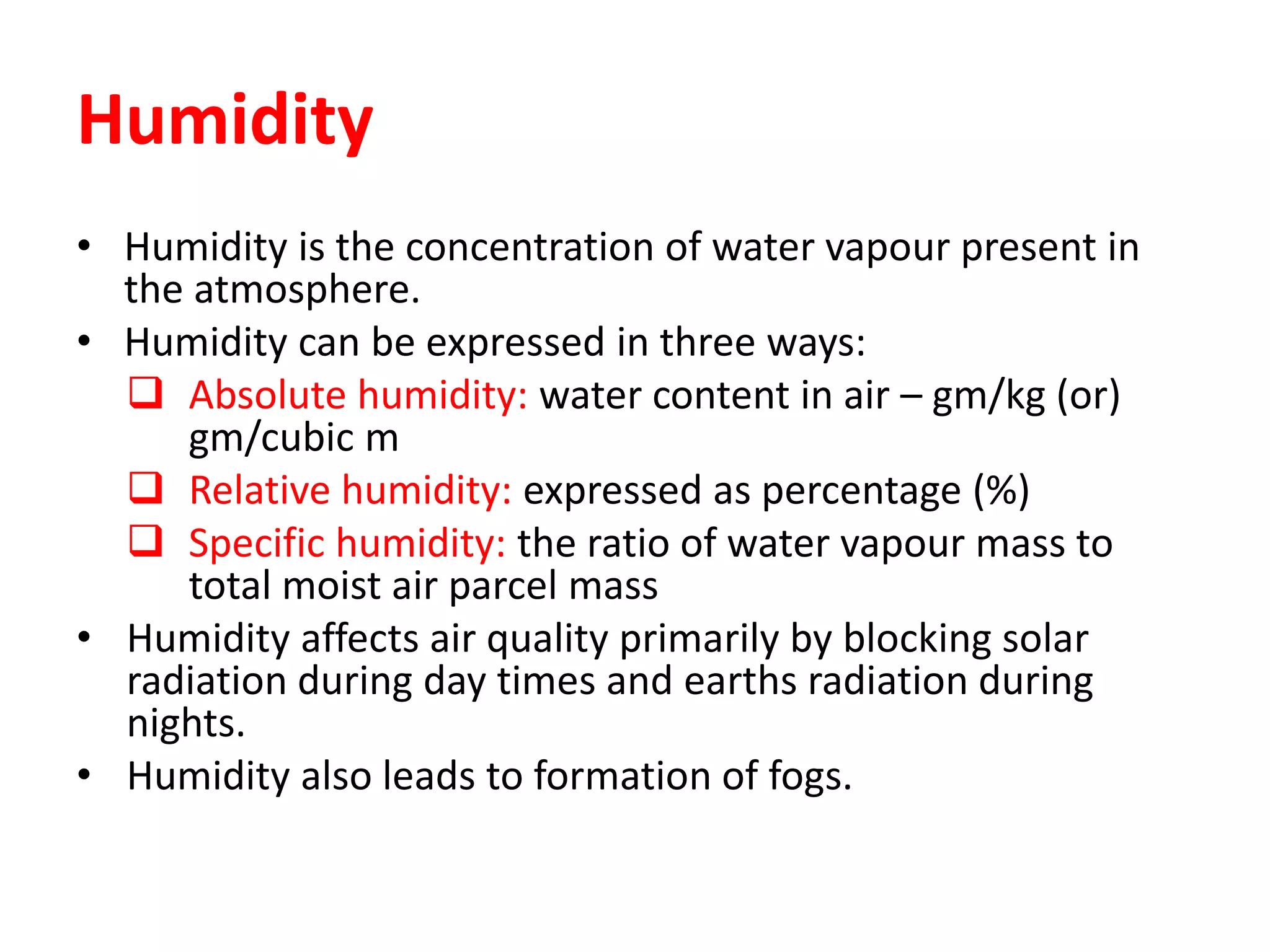 Meteorology and air pollution | PPTX