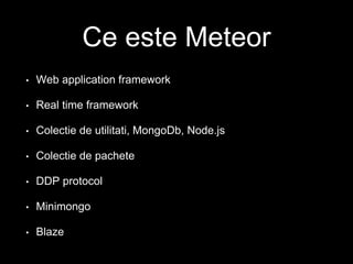 Meteor presentation | PPTX
