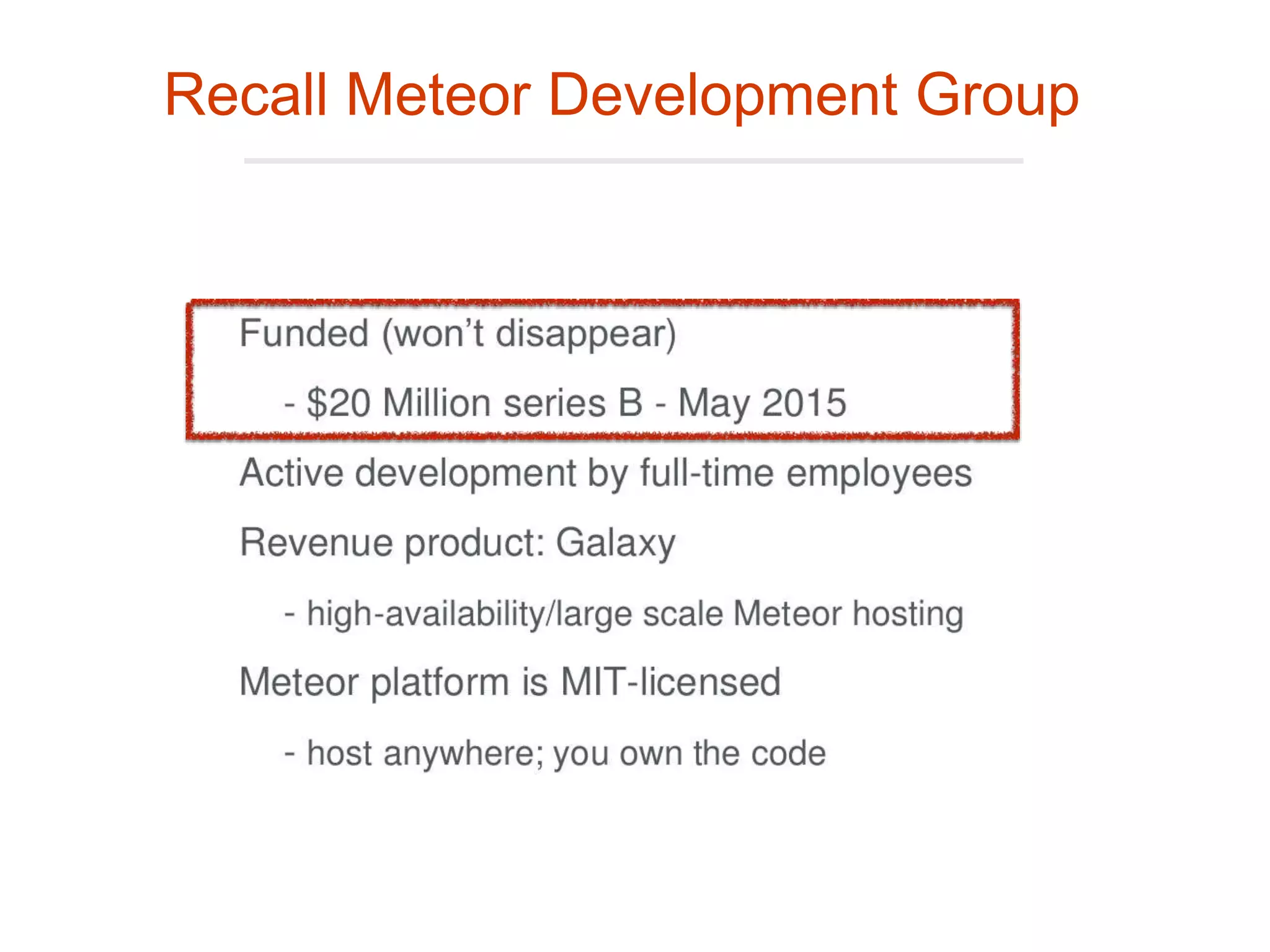 Recall Meteor Development Group
 