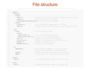 File structure
 