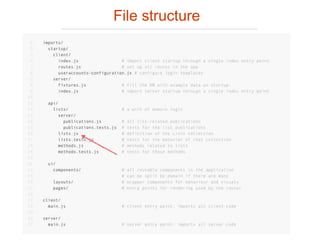 File structure
 