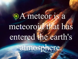Meteors | PPTX