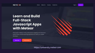 The best way to create and deploy web apps with full-stack type safety - MeteorJS