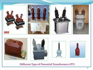 36
Different Type of Potential Transformers (PT)
 