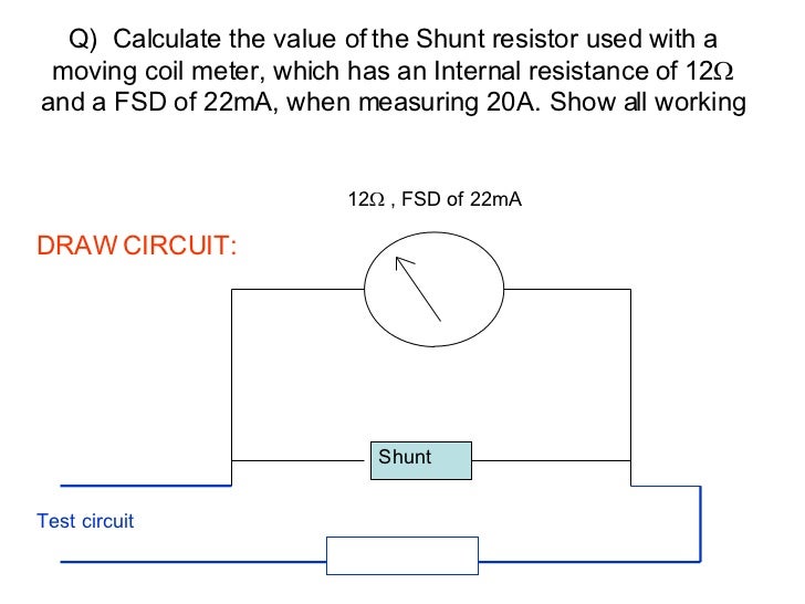 Meter Shunt (Ammeter)