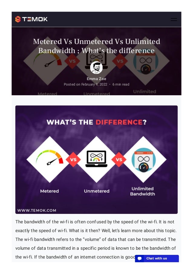 Metered vs unmetered vs unlimited bandwidth ; what’s the difference