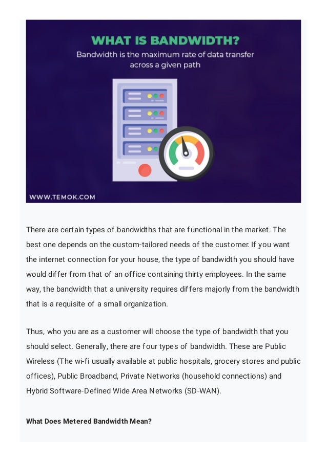 Metered vs unmetered vs unlimited bandwidth ; what’s the difference