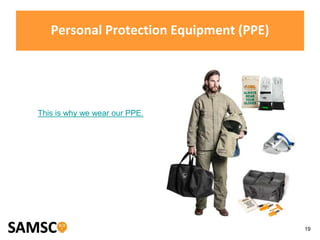 19
Personal Protection Equipment (PPE)
This is why we wear our PPE.
 