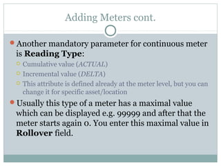 Meters in IBM Maximo Asset Management | PPT
