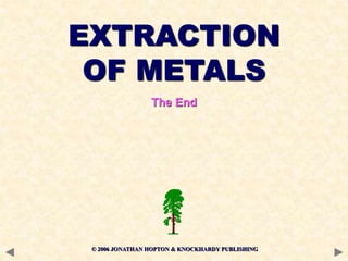 © 2006 JONATHAN HOPTON & KNOCKHARDY PUBLISHING
EXTRACTION
OF METALS
The End
 