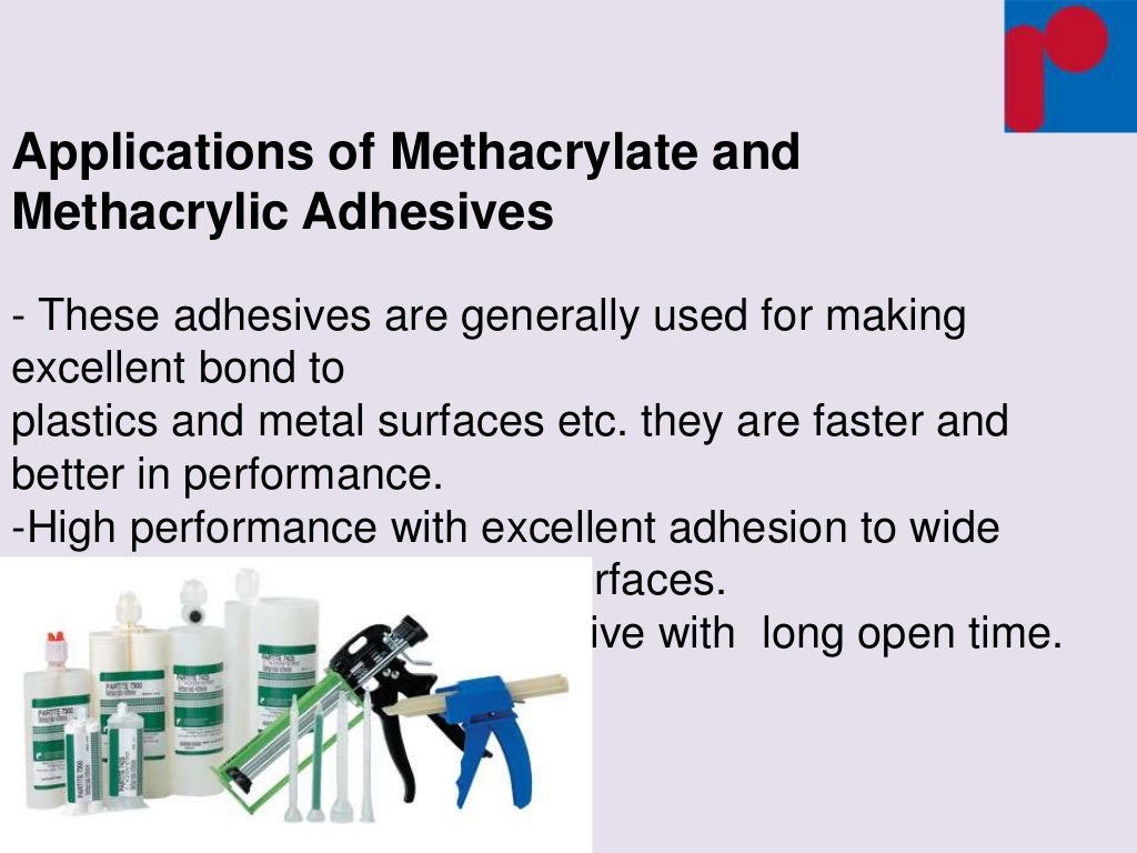 Methacrylate and methacrylic adhesives 2 part adhesive system