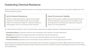 Methacrylic Adhesives: Powerful Bonds for Modern Industry | PPTX