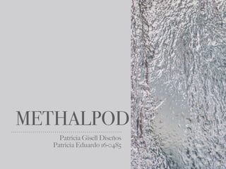 METHALPOD
Patricia Gisell Diseños
Patricia Eduardo 16-0485
 