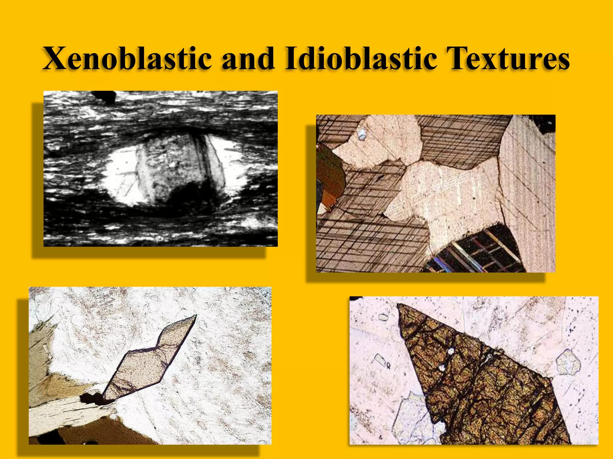 Xenoblastic and Idioblastic Textures

 