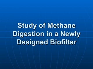 MethaneDigester Design | PPT