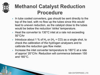 Methanol Loop Start Up and Shut Down | PDF