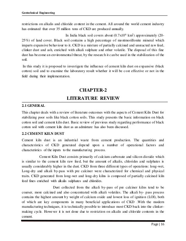 Thesis proposal for geotechnical engineering