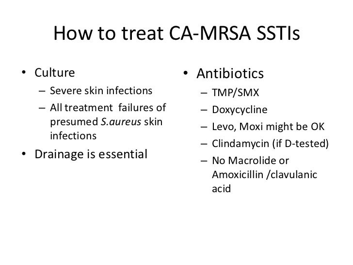 What is colonized MRSA treated with?