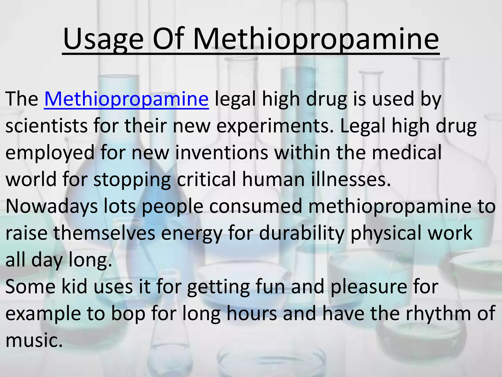 Methiopropamine research chemical | PPT