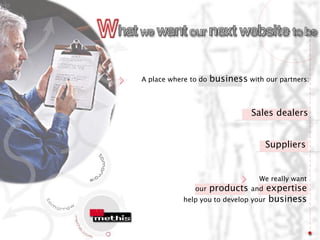 A place where to do   business with our partners:


                                 Sales dealers


                                     Suppliers


                                   We really want
               our    products   and expertise
            help you to develop your   business
 