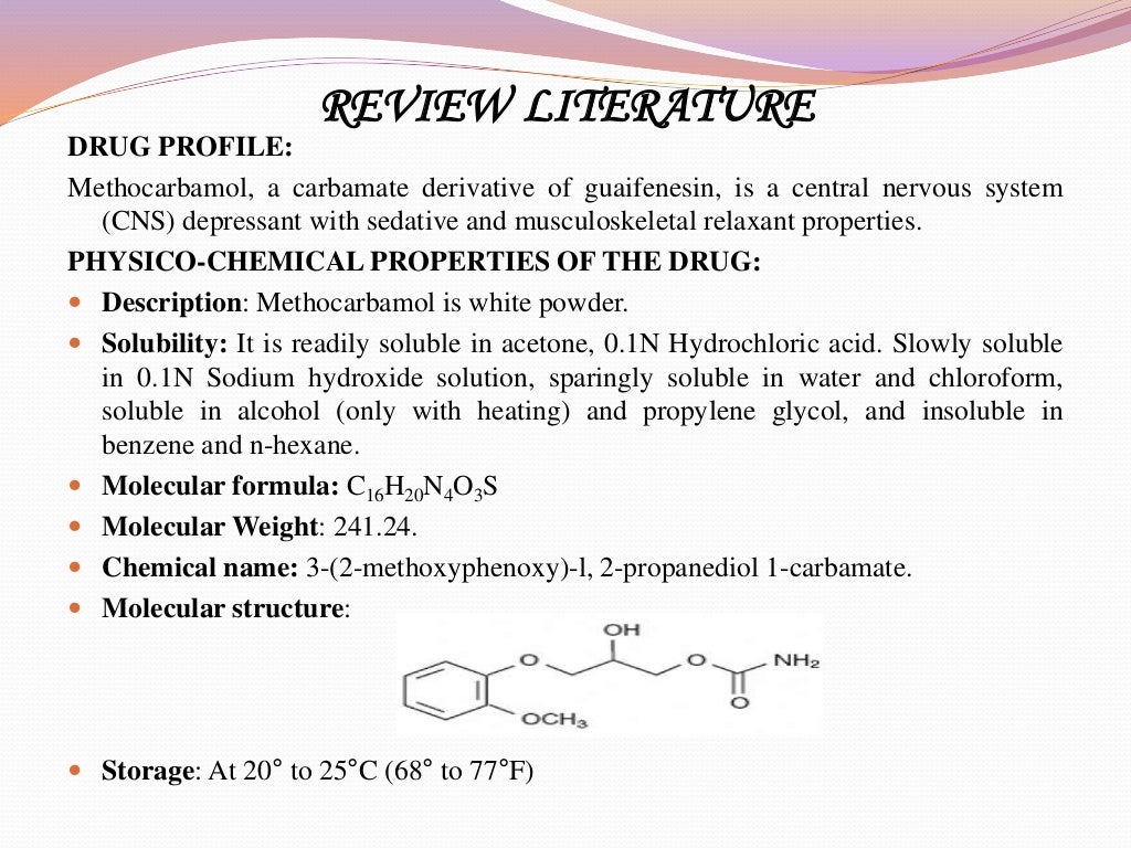 Methocarbamol powerpoint final