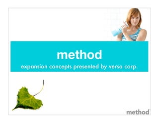 method
expansion concepts presented by versa corp.
 