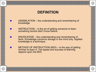 Effective Methods of Instruction: Principles and Practice for Military ...