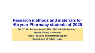 Methoda & Materials.pptx research methods | PPTX