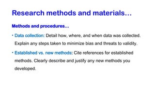 Methoda & Materials.pptx research methods | PPTX