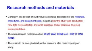 Methoda & Materials.pptx research methods | PPTX