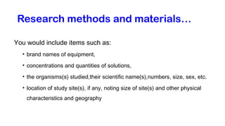 Methoda & Materials.pptx research methods | PPTX