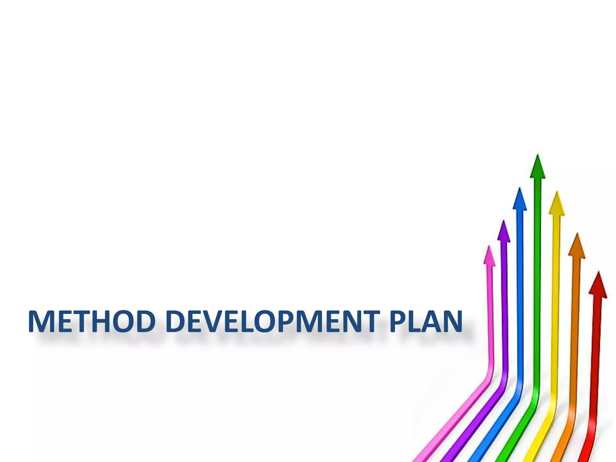 METHOD DEVELOPMENT PLAN
 