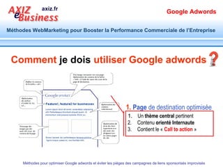 Comment optimiser campagne Google adwords ?