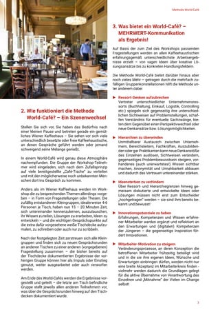 World Cafe Method Design Methode World-Cafe | PDF
