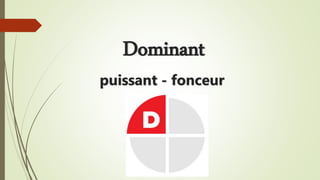 Dominant
puissant - fonceur
 