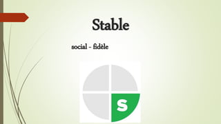 Stable
social - fidèle
 