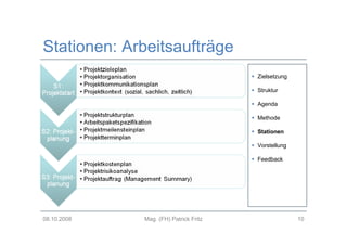 Methodenwerkstatt Projektmanagement