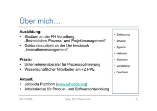 Methodenwerkstatt Projektmanagement