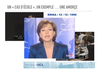 UN « CAS D’ÉCOLE », UN EXEMPLE … UNE AMORÇE
ERIKA : 12 / 12 / 1999
 
