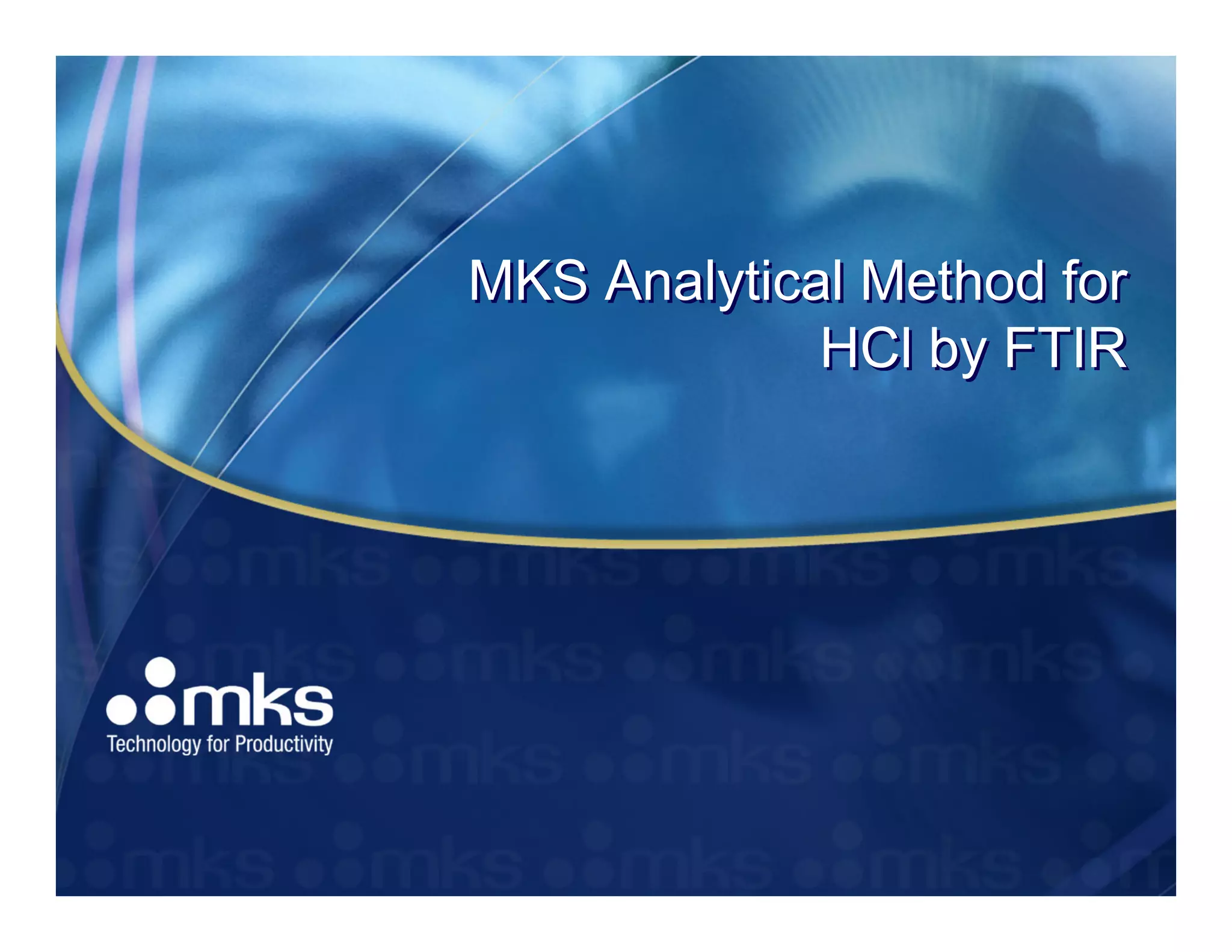 Method for HCL Monitoring by FTIR Analysis | PDF