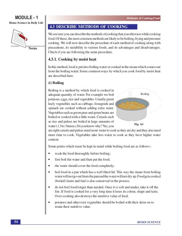 Method of cooking food