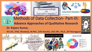 Method of data collection qualitative research part-iii | PPT