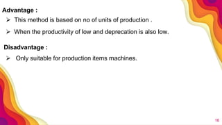 Different Types of Depreciation Methods | PPTX